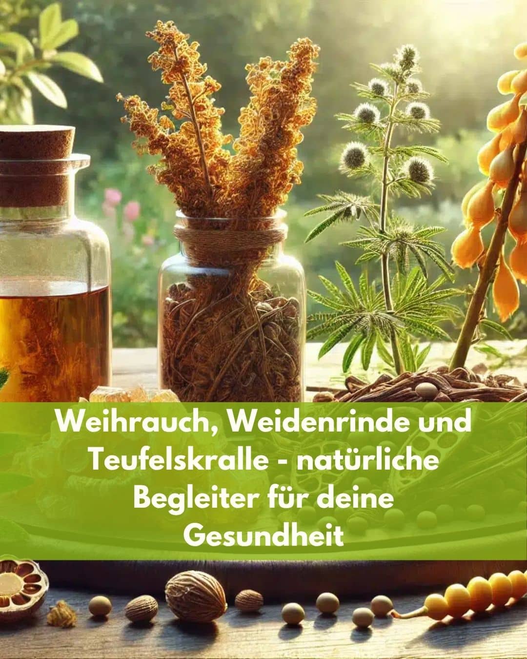 Weihrauch, Weidenrinde und Teufelskralle – Natürliche Begleiter für deine Gesundheit