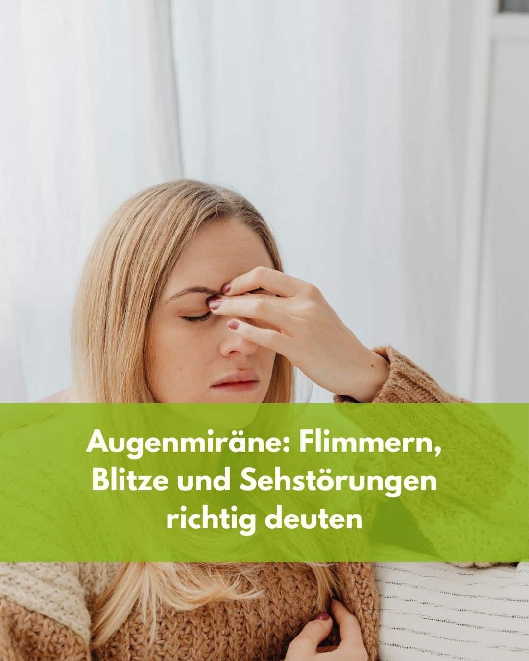 Hilfe bei Augenmigräne