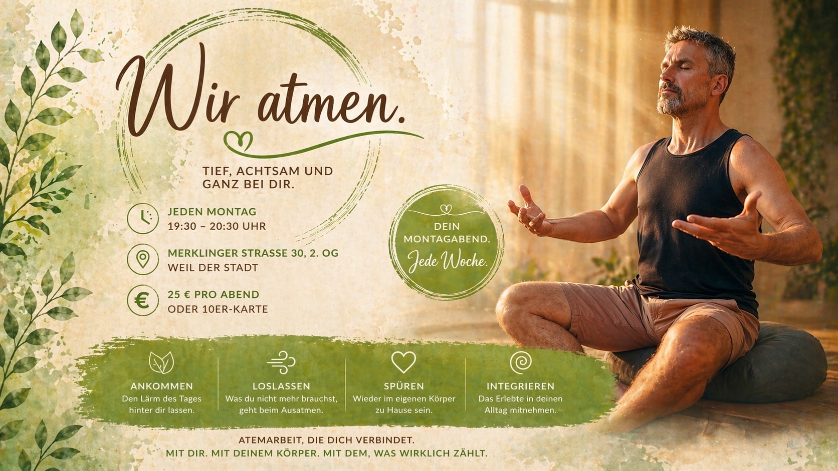 Wir atmen Atemkurs in Weil der Stadt